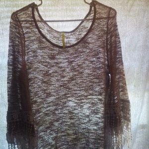 Medium tan blouse women's